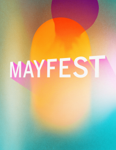 A colourful image of the Mayfest logo