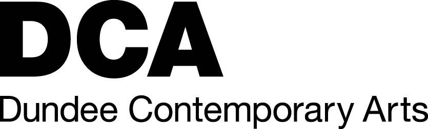 a black and white logo for Dundee Contemporary Arts